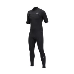 Billabong 2/2mm Absolute Chest Zip Intégrale Manches Courtes - Black