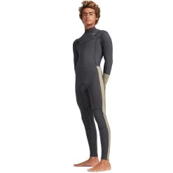 Billabong 3/2 Furnace Revolution Chest Zip Black Sands