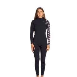 Billabong 4/3 Furnace Carbon Comp Black Print