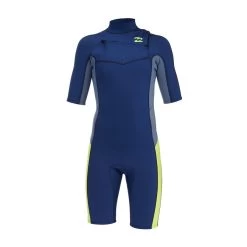 Combinaison Enfant Billabong Absolute Chest Zip 2/2 Mm - Navy -Plongée Soldes combinaison enfant billabong absolute chest zip 22 mm navy 2