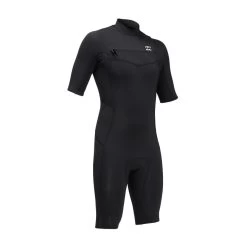 Combinaison Homme Billabong Absolute Short Sleeves Front Zip 2/2 Mm - Black -Plongée Soldes combinaison homme billabong absolute short sleeves front zip 22 mm black 2