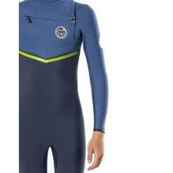 Combinaison Junior Rip Curl Flashbomb 4/3 Chest Zip Blue -Plongée Soldes combinaison junior rip curl flashbomb 43 chest zip blue 2