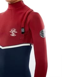 Combinaison Junior Rip Curl Flashbomb 4/3 Zip Free Navy/Red -Plongée Soldes combinaison junior rip curl flashbomb 43 zip free navyred 3