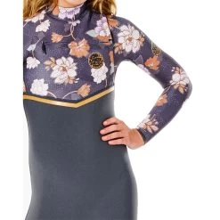 Rip Curl Combinaison Junior RipCurl FlashBomb 4/3 Chest Zip Washed Black -Plongée Soldes combinaison junior ripcurl flashbomb 43 chest zip washed black 3