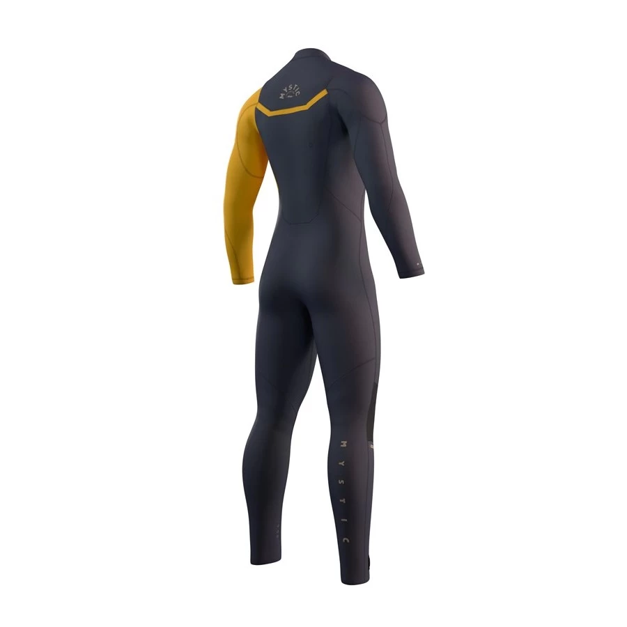 Combinaison Mystic Marshall Fullsuit 3/2 Mm Fzip - Blue / Mustard 2 Combinaison Mystic Marshall Fullsuit 3/2 Mm Fzip - Blue / Mustard – Image 2