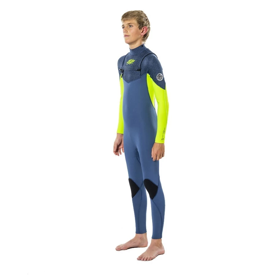 Combinaison Rip Curl Dawn Patrol 4/3 Chest Zip Blue 2 Combinaison Rip Curl Dawn Patrol 4/3 Chest Zip Blue – Image 2