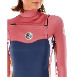 Combinaison Rip Curl Dawn Patrol 4/3 Chest Zip Slate Rose -Plongée Soldes combinaison rip curl dawn patrol 43 chest zip slate rose 3