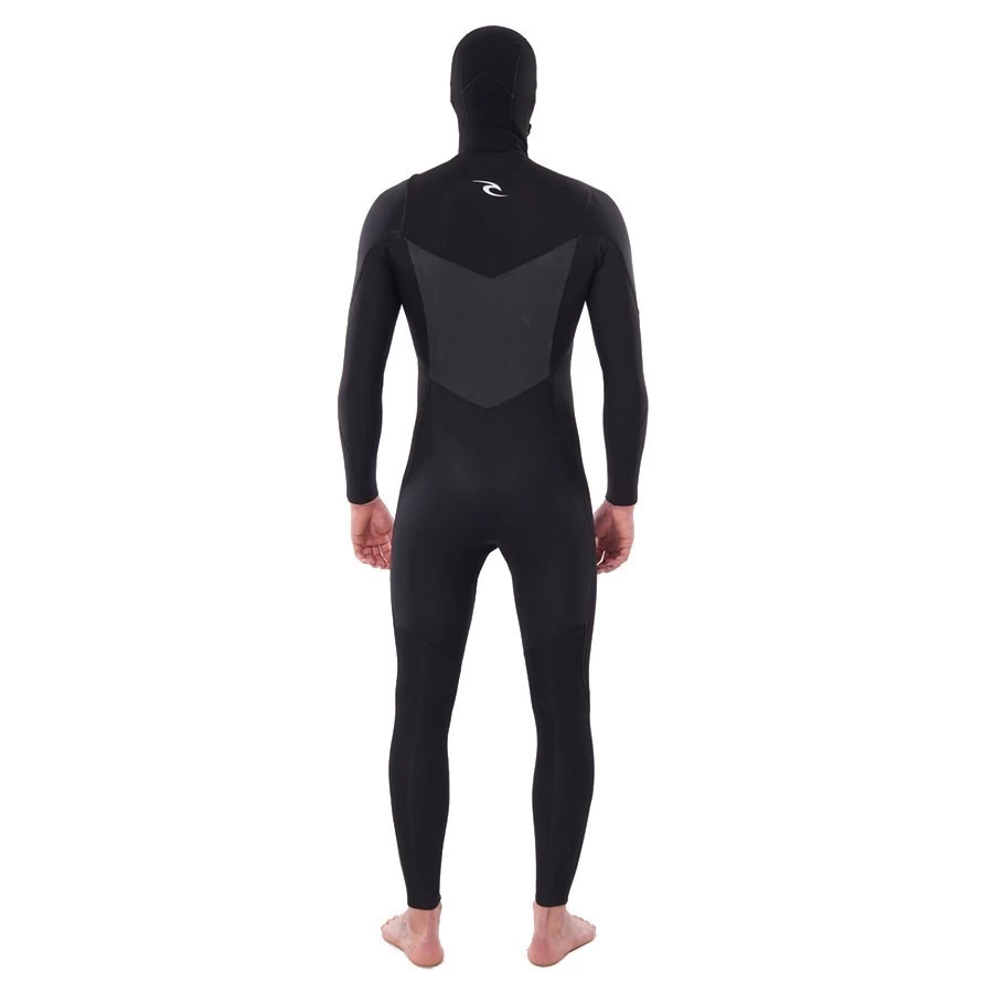 Combinaison Rip Curl Dawn Patrol Hooded Chest Zip 5/4 Black 2 Combinaison Rip Curl Dawn Patrol Hooded Chest Zip 5/4 Black – Image 2