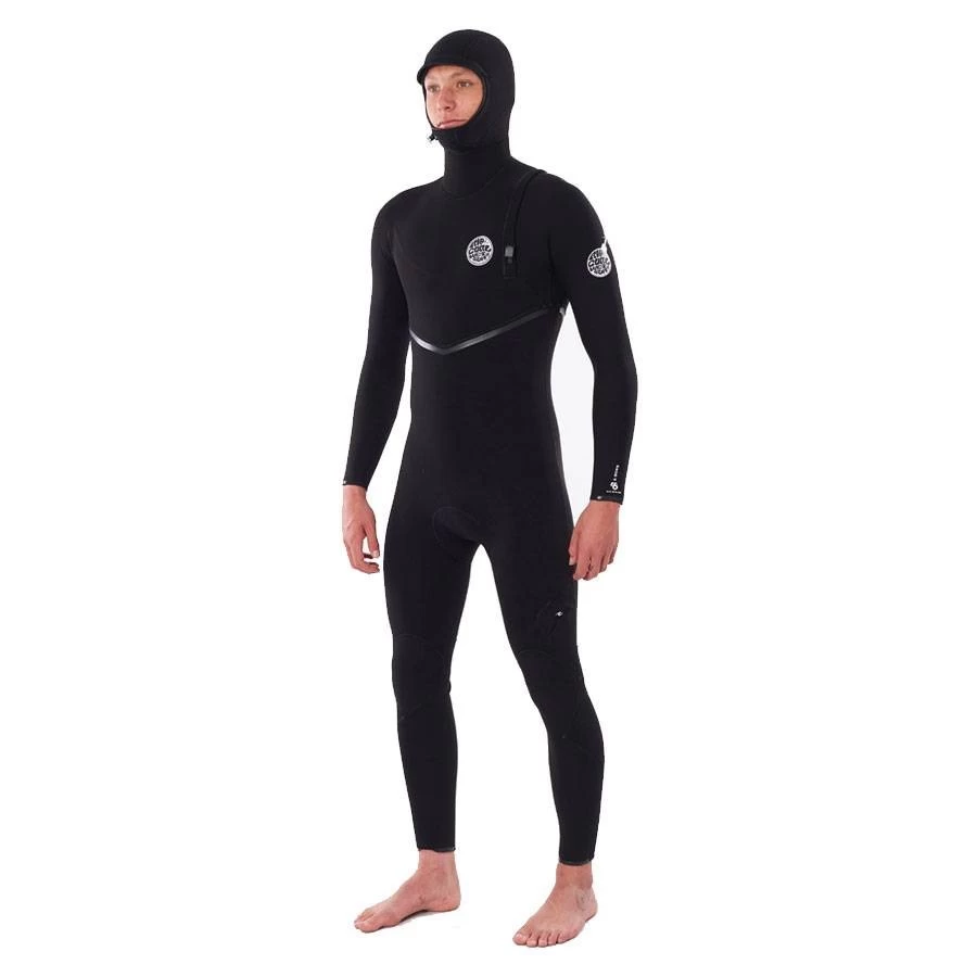 Combinaison Rip Curl E Bomb Zip Free 4/3 Hooded Black 1 Combinaison Rip Curl E Bomb Zip Free 4/3 Hooded Black