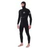 Combinaison Rip Curl E Bomb Zip Free 5/4 Hooded Black