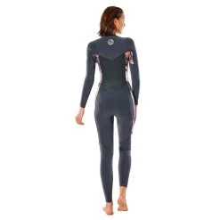 Combinaison Rip Curl FlashBomb 4/3 Chest Zip Washed Black -Plongée Soldes combinaison rip curl flashbomb 43 chest zip washed black 2