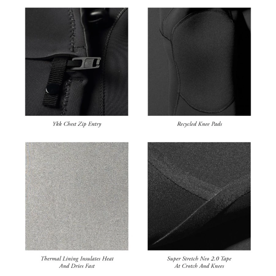 Vissla 7 Seas Comp 4/3 Mm Black 2 4 Vissla 7 Seas Comp 4/3 Mm Black 2 – Image 4